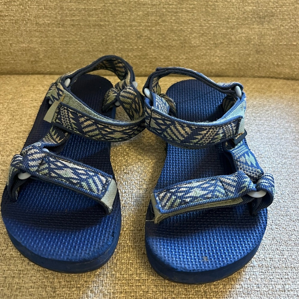 Kids Blue Teva Sandals